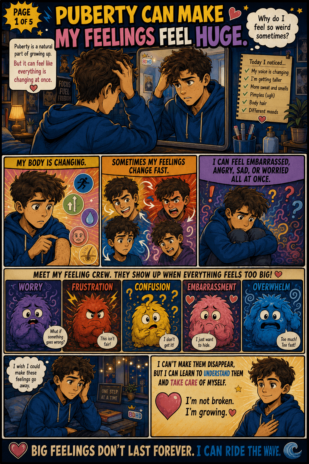 Navigating the World teen comic sample