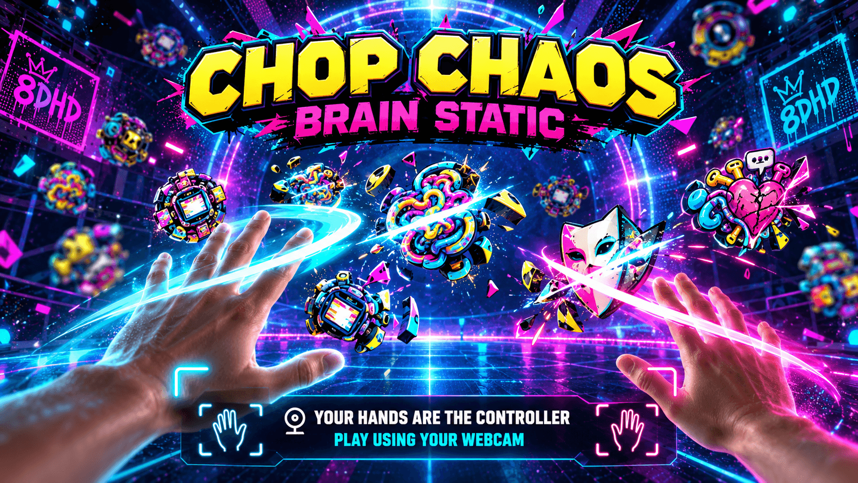 CHOP CHAOS: Brain Static sensory game preview
