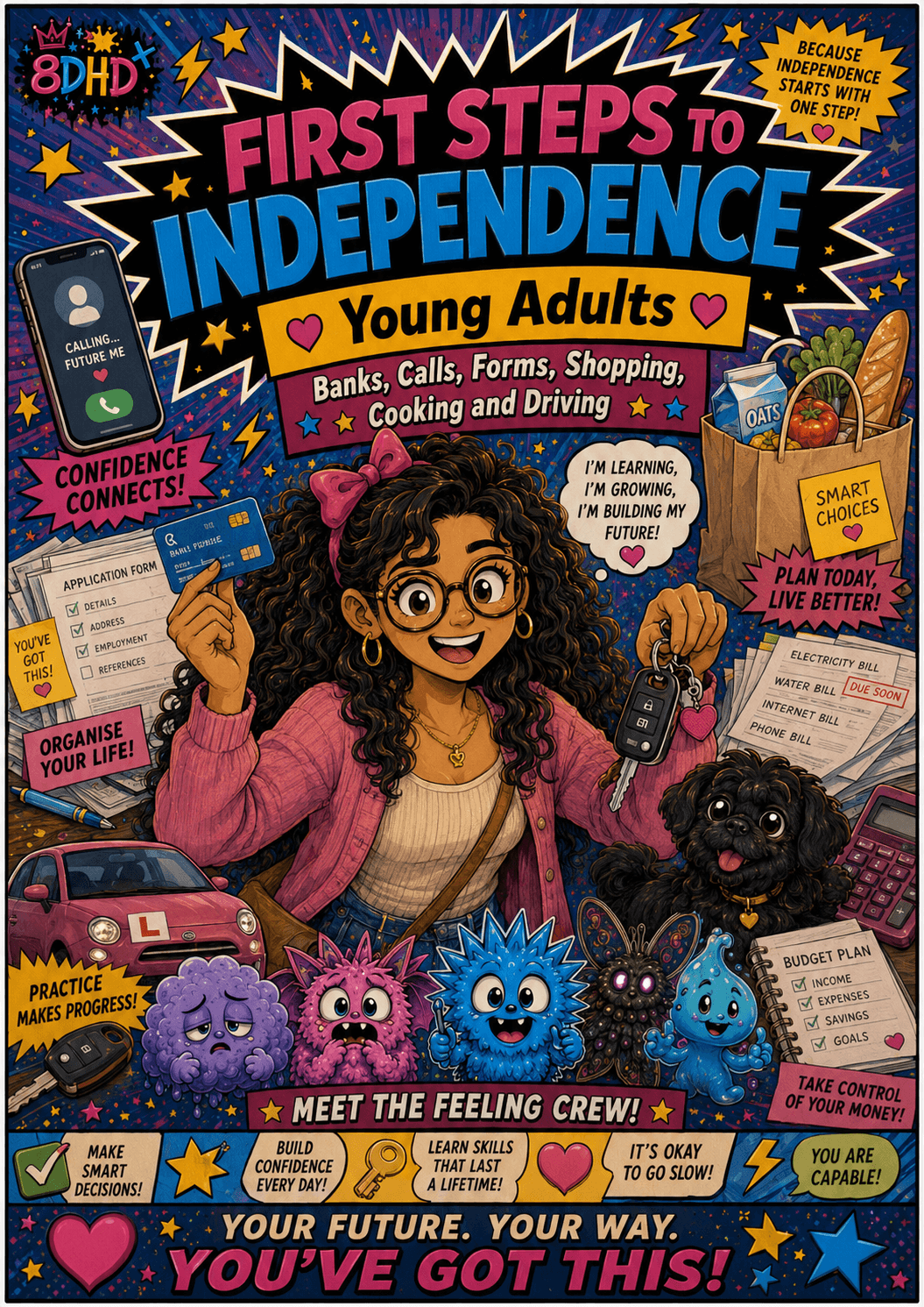 Female Edition cover artwork for the First Steps to Independence young-adult comic resource