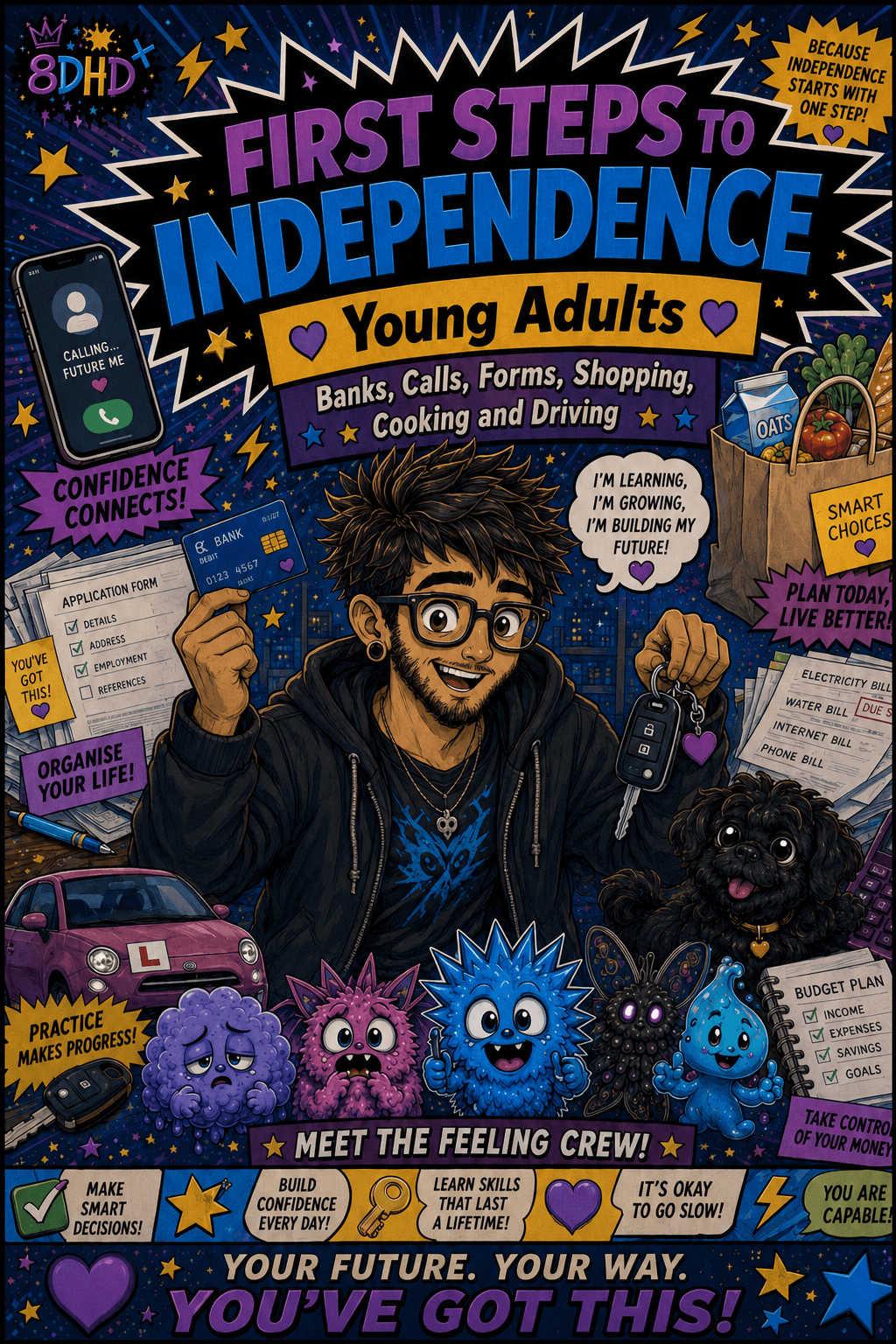 Male Edition cover artwork for the First Steps to Independence young-adult comic resource