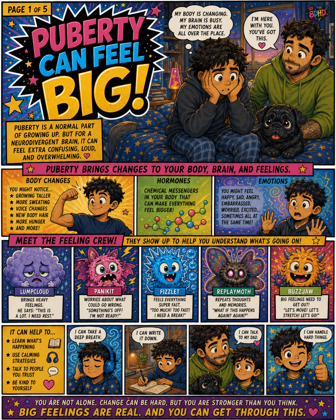 First page preview of Navigating the World teen resource comic