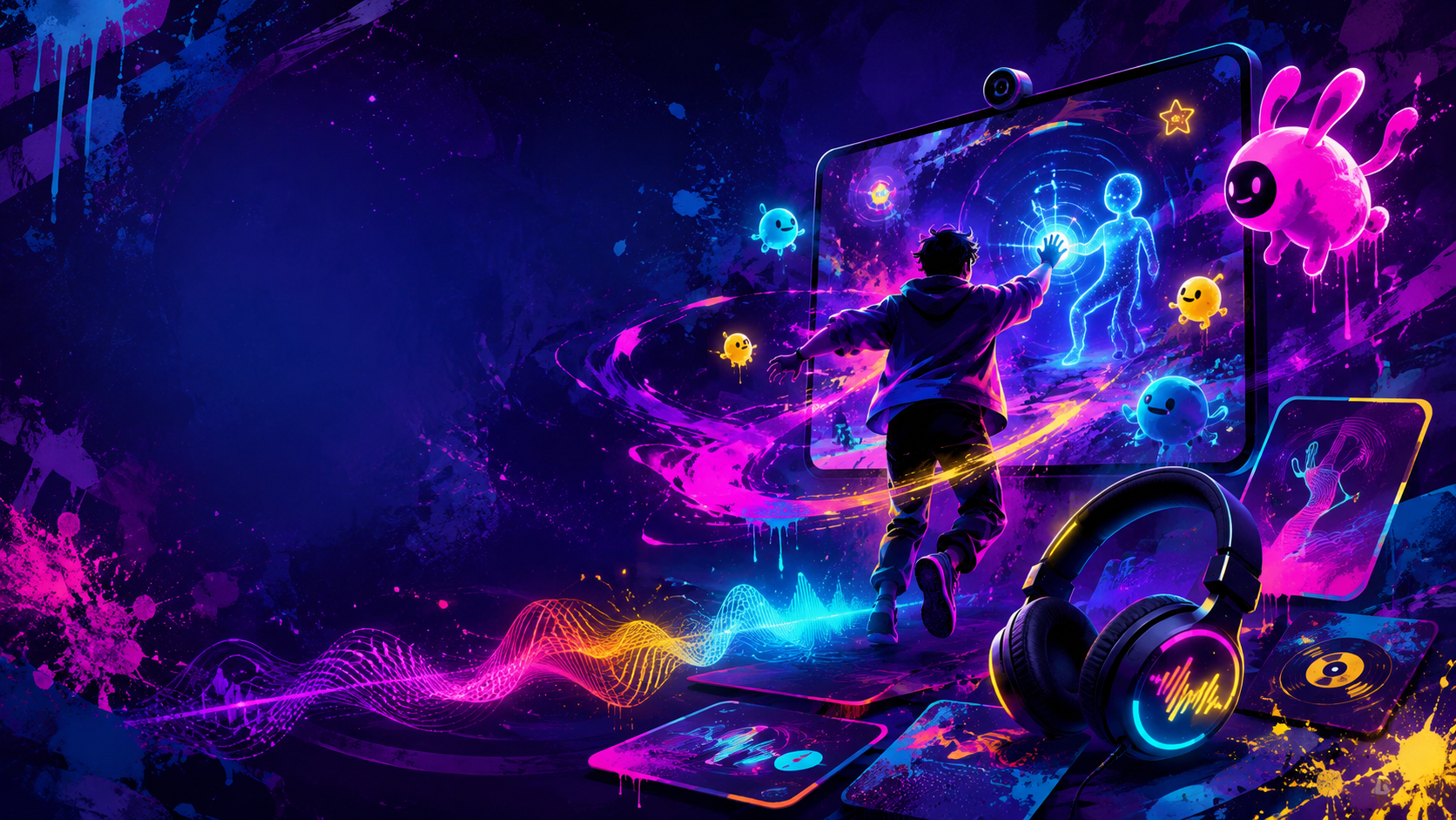 Immersive sensory games and music artwork